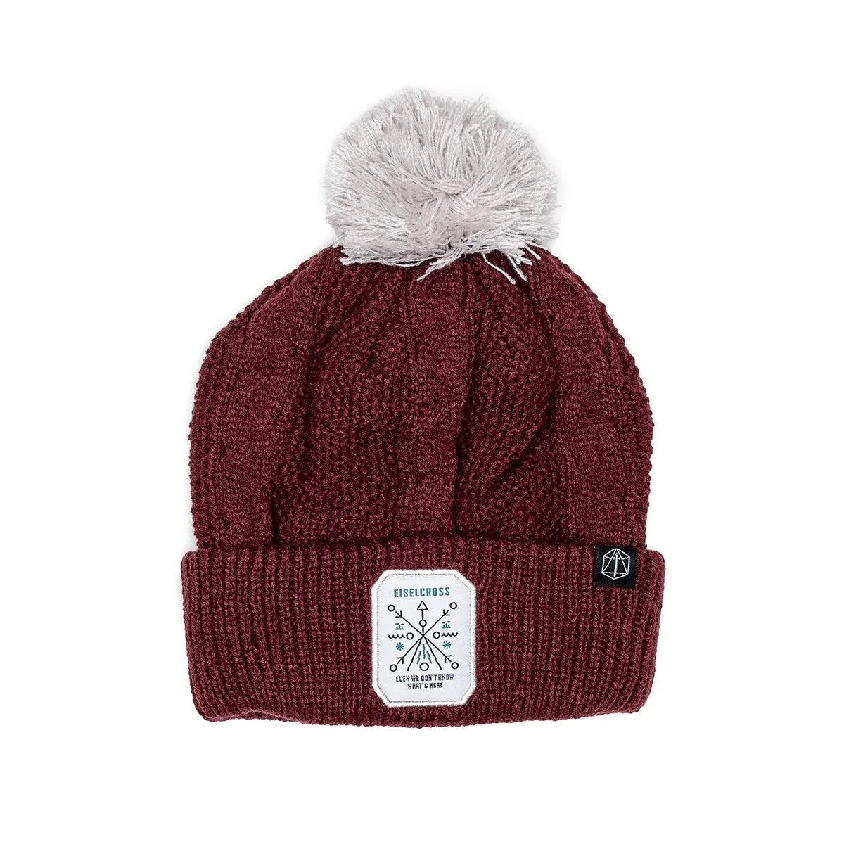 Eiselcross Cable Knit Beanie with Pom Pom